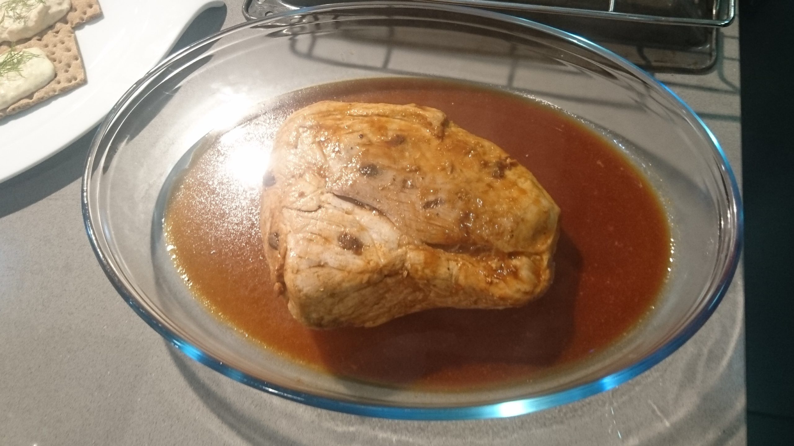 En este momento estás viendo JAMÓN ASADO CON SALSA AGRIDULCE