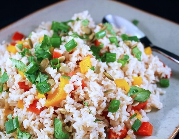 JUDÍAS A LA VINAGRETA CON MAÍZ Y ARROZ