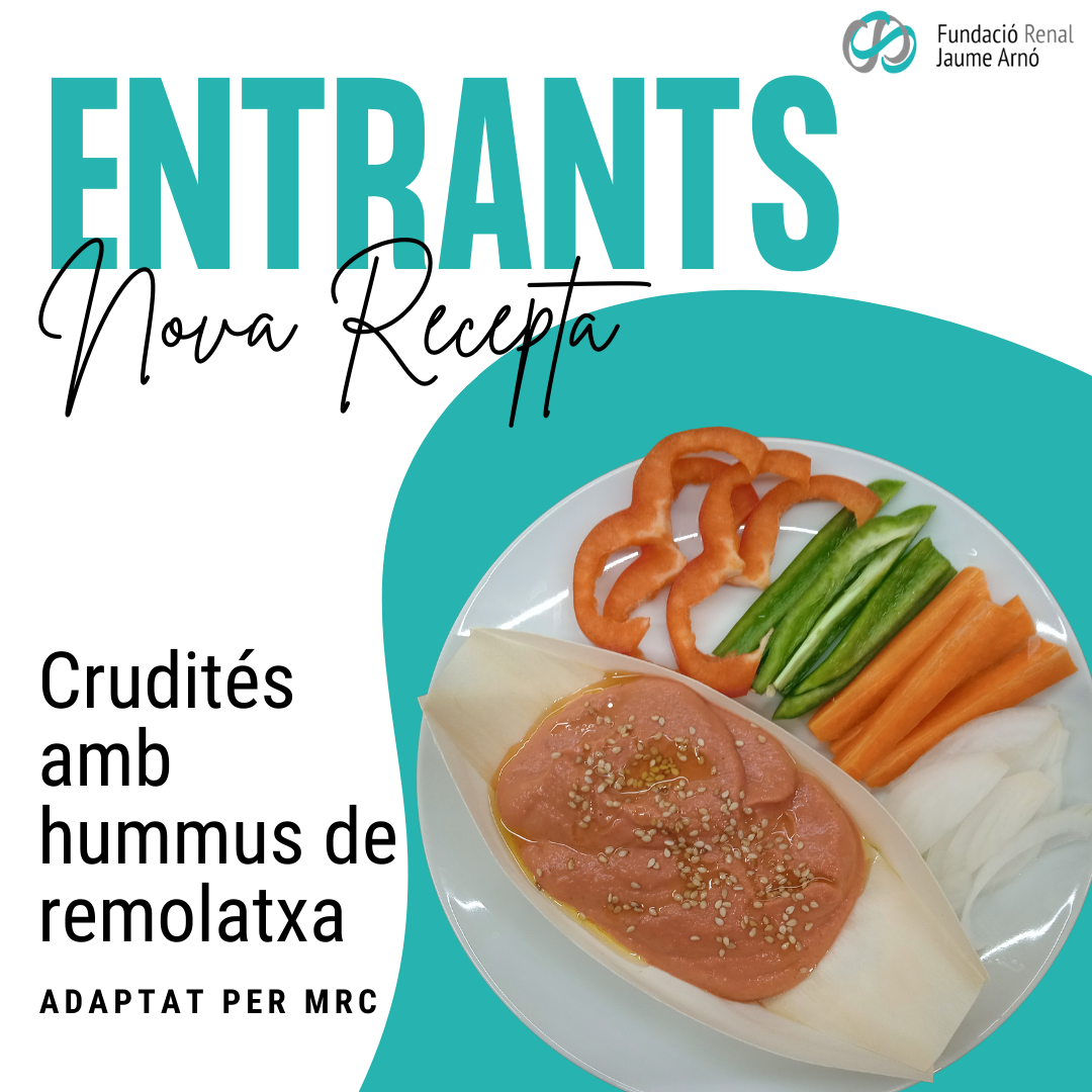 En este momento estás viendo Crudités con hummus de remolacha